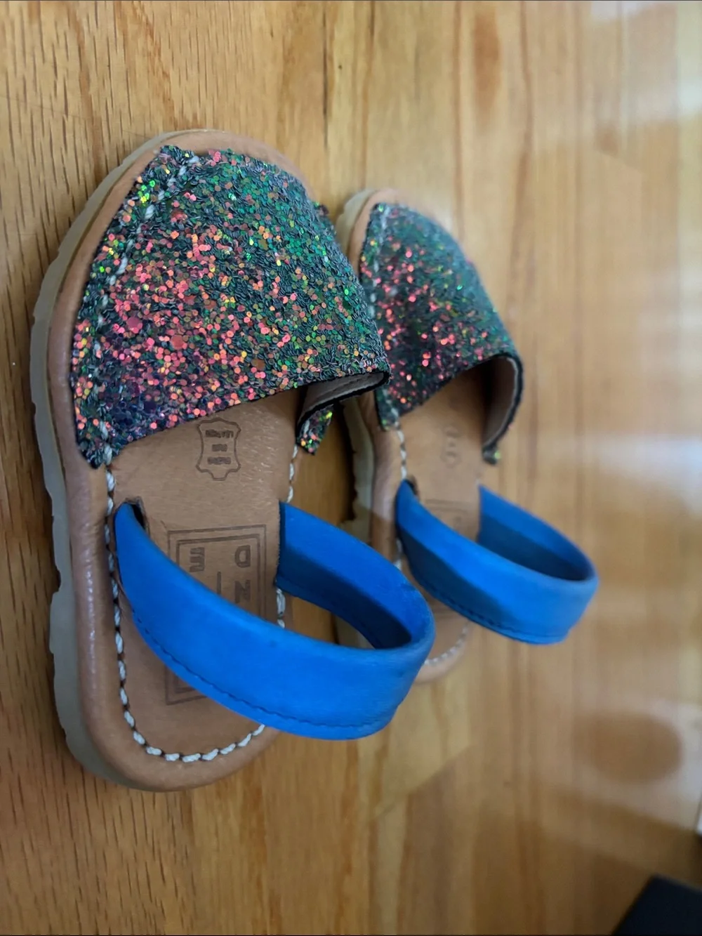 Hand made leather baby shoes